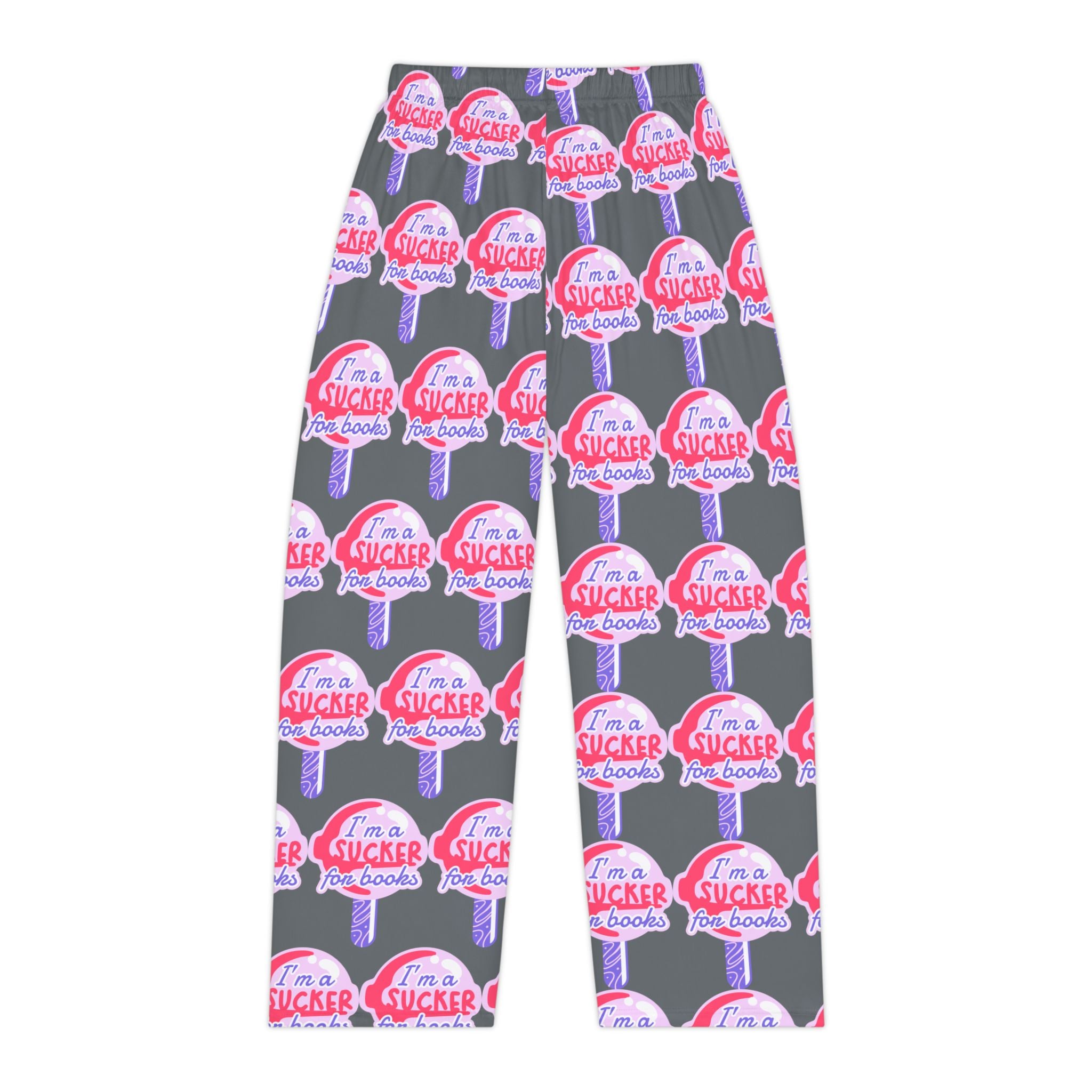 Playful Women's Pajama Pants - "I'm a Sucker for Books" Design