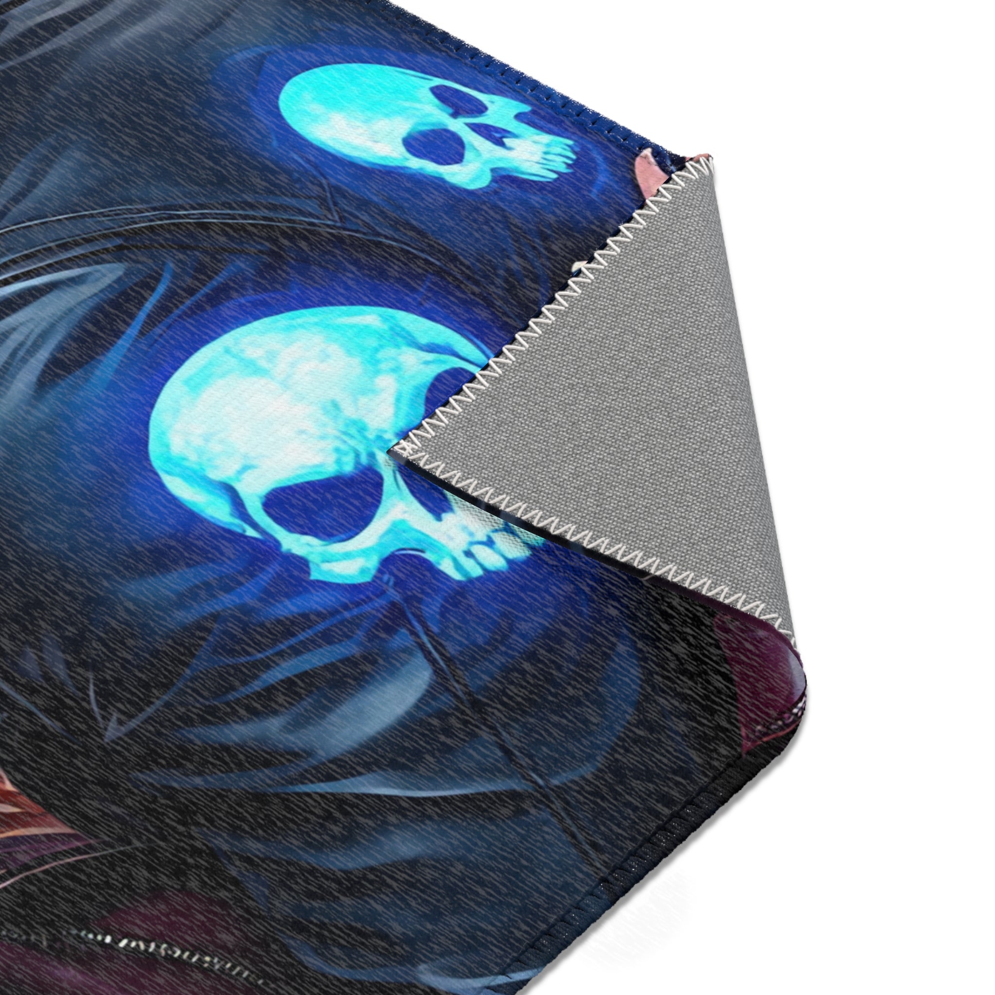 Redhead & Silver-Haired Lovers with Blue Skull Motif