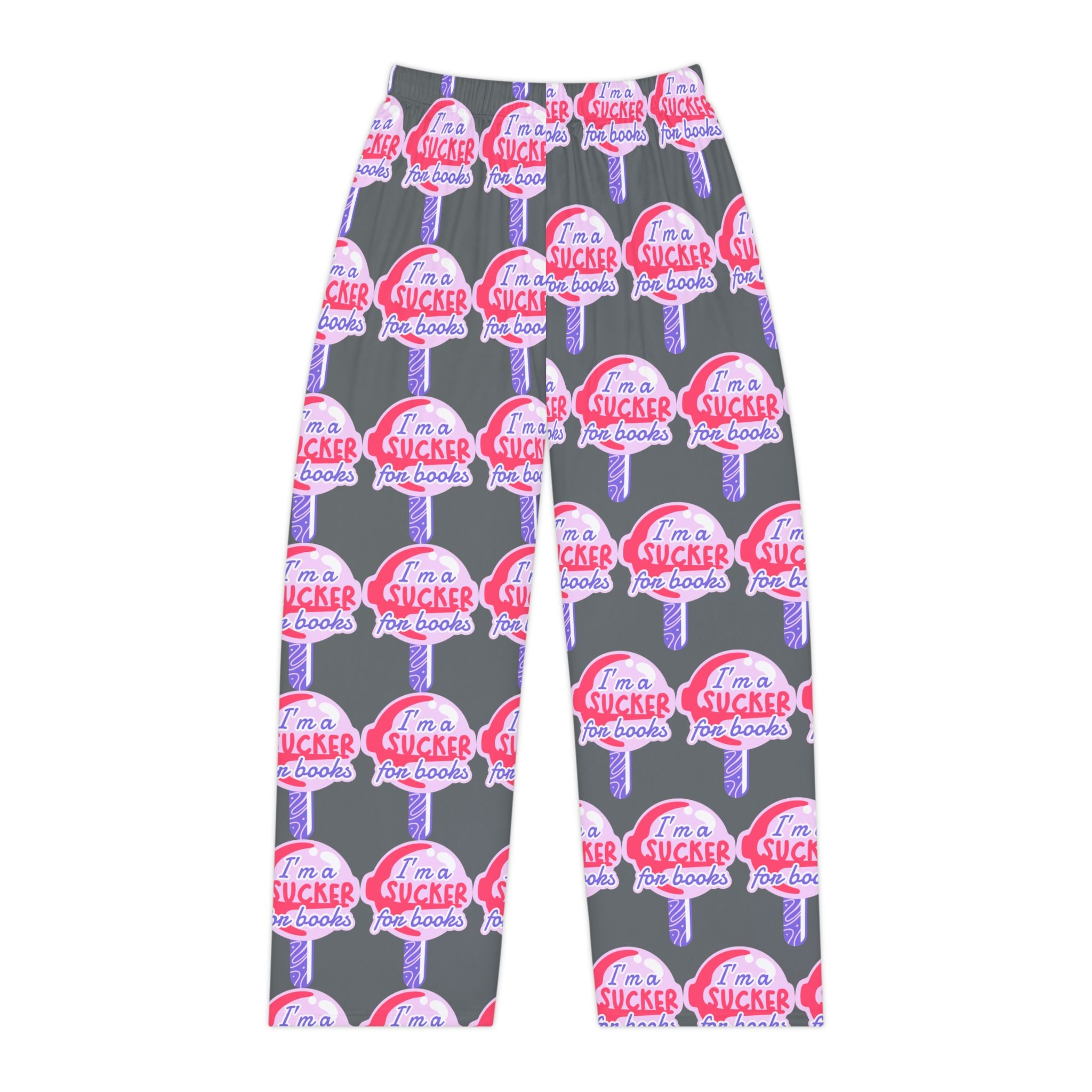 Playful Women's Pajama Pants - "I'm a Sucker for Books" Design