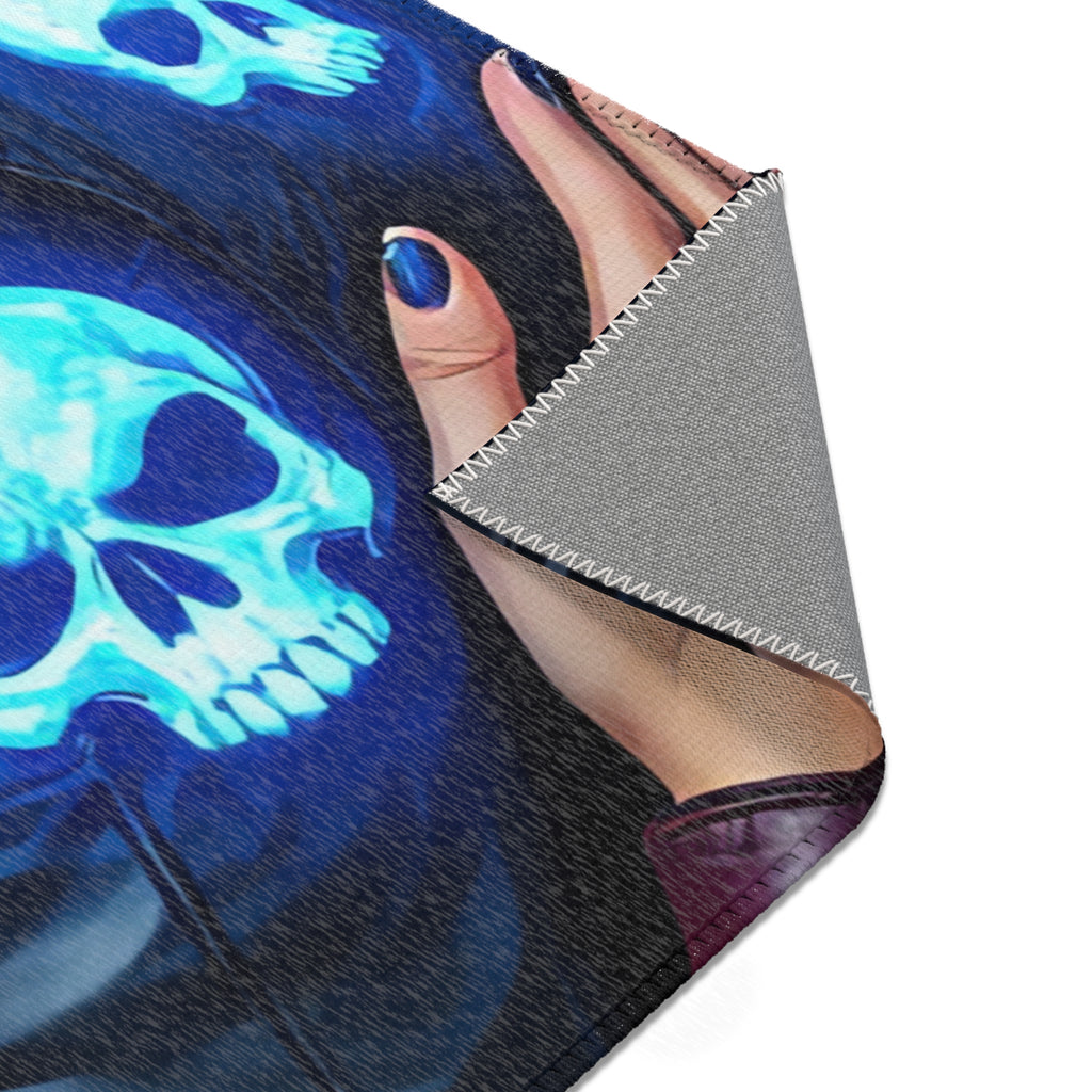 Redhead & Silver-Haired Lovers with Blue Skull Motif