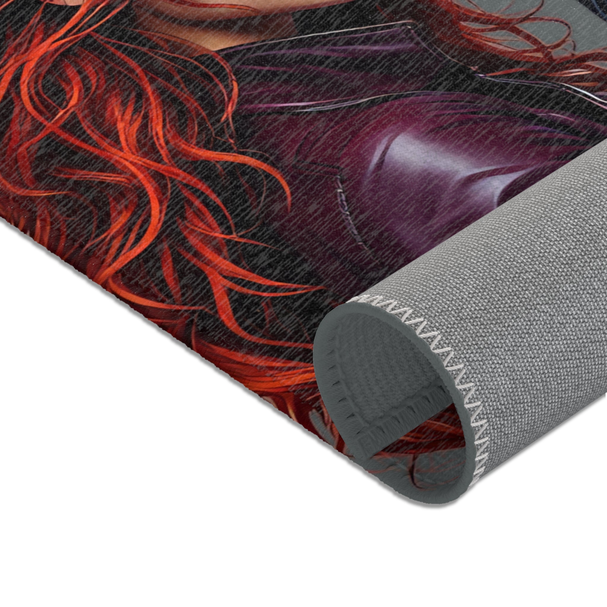 Redhead & Silver-Haired Lovers with Blue Skull Motif