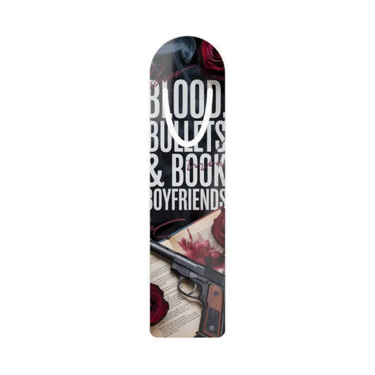 Blood Bullets & Books Bookmark - One size / White - Accessories